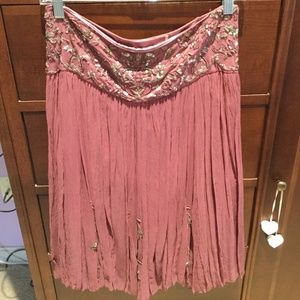 Elie Tahari pink beaded skirt, 4